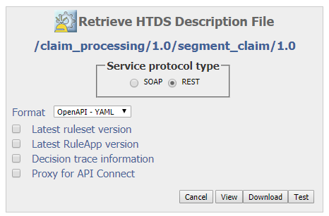 HTDS description file