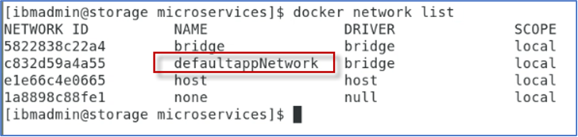 11 docker network list