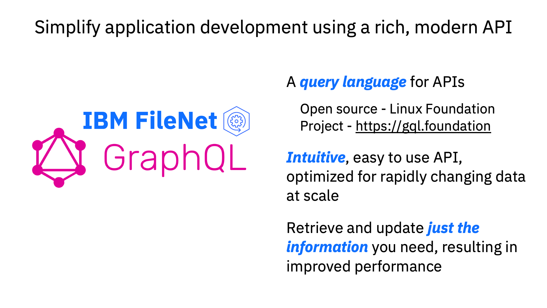 Simplify Development FileNet GraphQL Video
