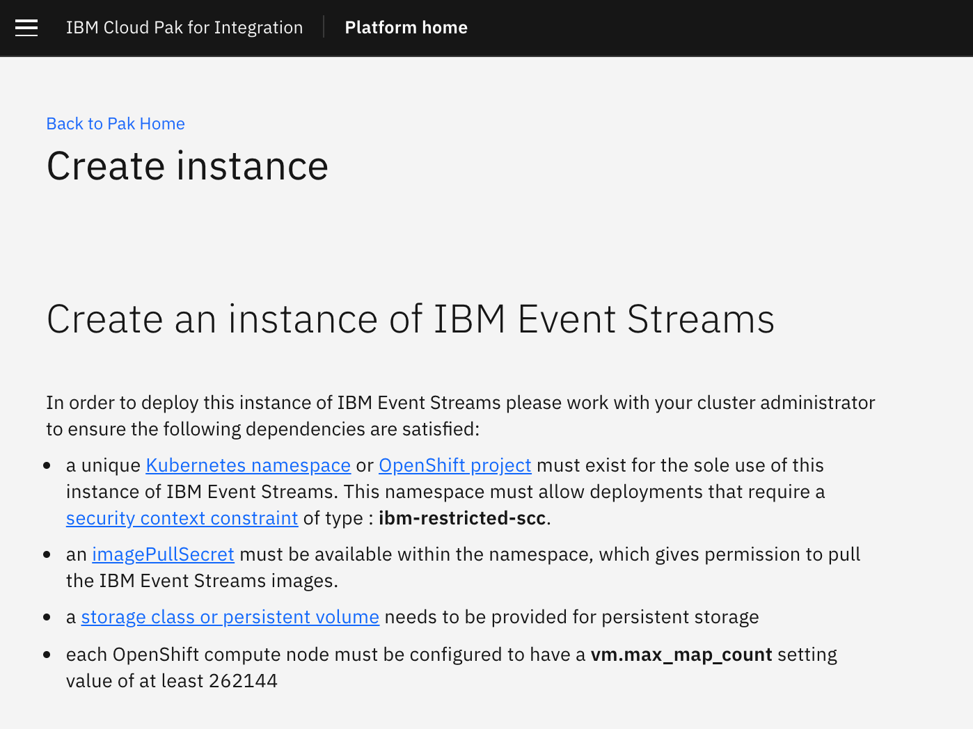 Event Streams environment - Reefer Container Predictive Maintenance